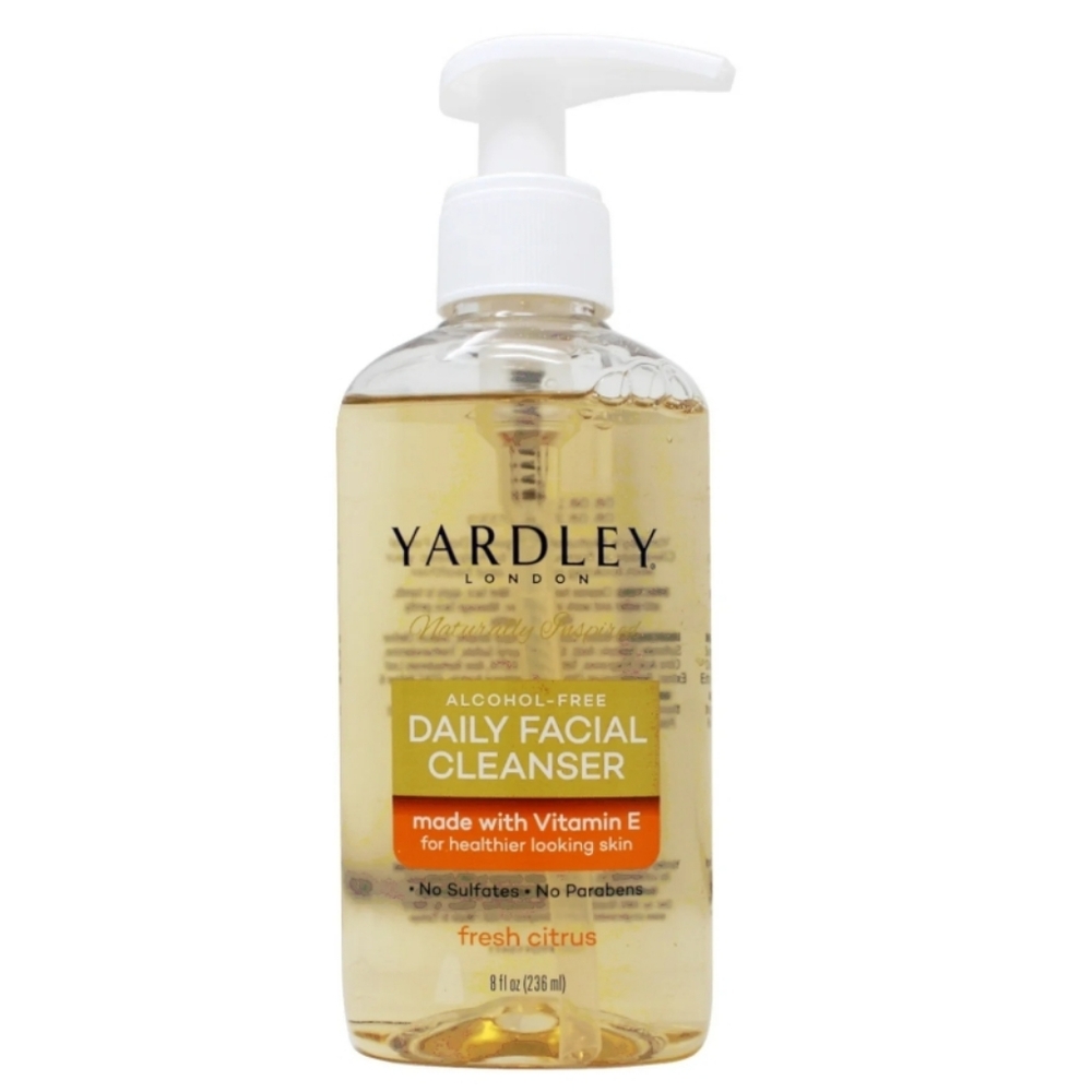 Yardley daily facial cleanser with vitamin E